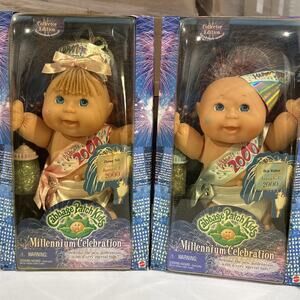 Cabbage Patch Kids Millennium Celebration 2000 Collector Edition Dolls PAIR NIB